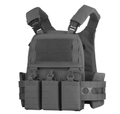 V5 PC Modular Bulletproof Vest with Laser-Cut MOLLE Webbing System – Wolf Gray