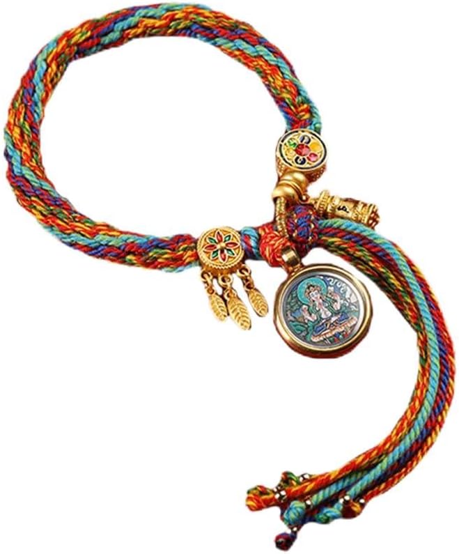 HIJONES Rainbow Braided Bracelet for Women Men Chinese Style Stackable Multicolor Rainbow Handmade Rope Bracelets Style 6: Clothing. Shoes & Jewelry