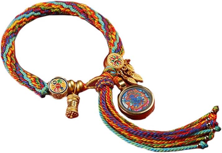 HIJONES Rainbow Braided Bracelet for Women Men Chinese Style Stackable Multicolor Rainbow Handmade Rope Bracelets Style 6: Clothing. Shoes & Jewelry