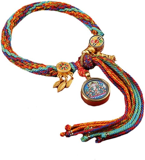 HIJONES Rainbow Braided Bracelet for Women Men Chinese Style Stackable Multicolor Rainbow Handmade Rope Bracelets Style 6: Clothing. Shoes & Jewelry