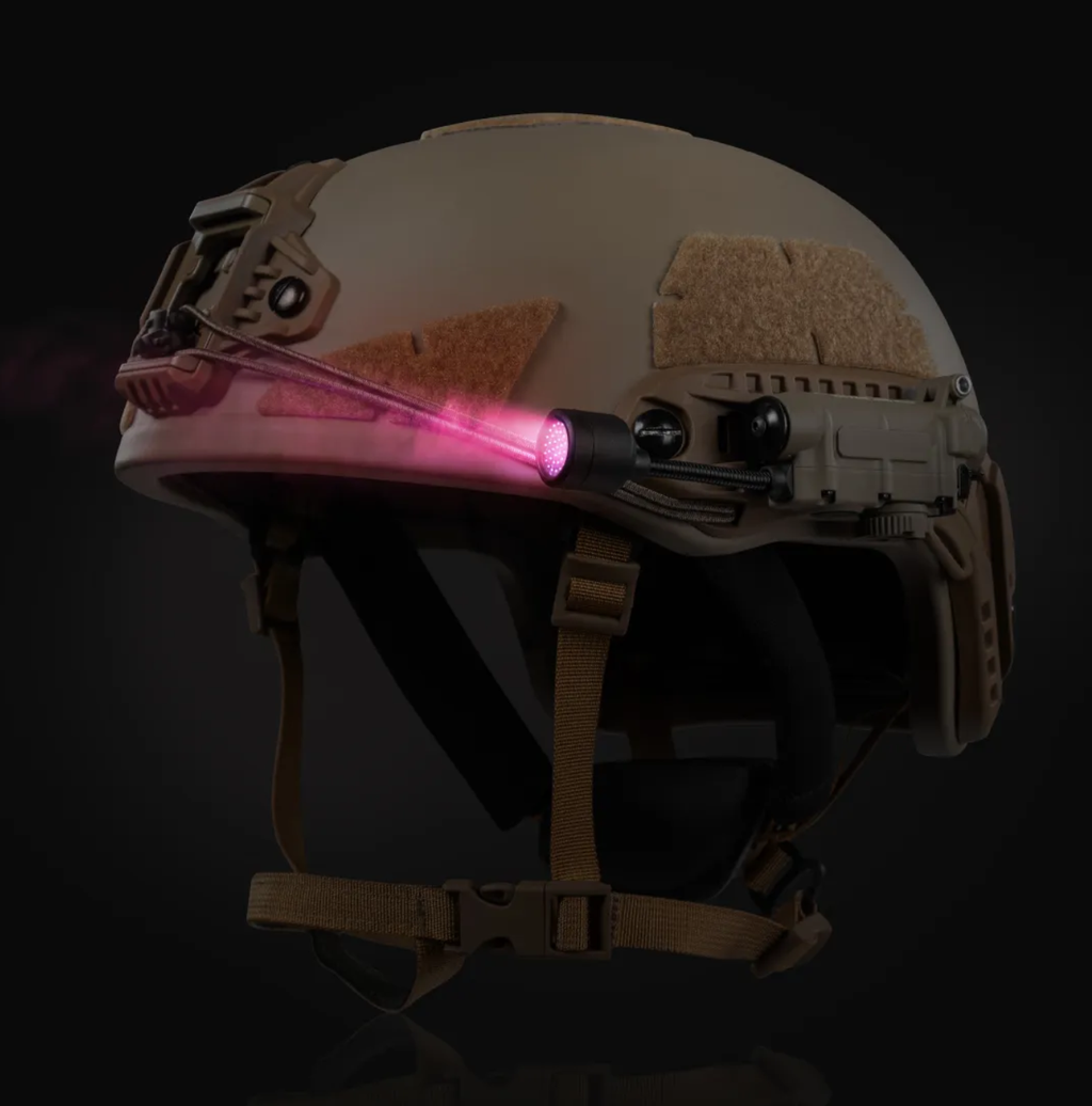 MPLS 5-LED Helmet Light – Wolf Brown