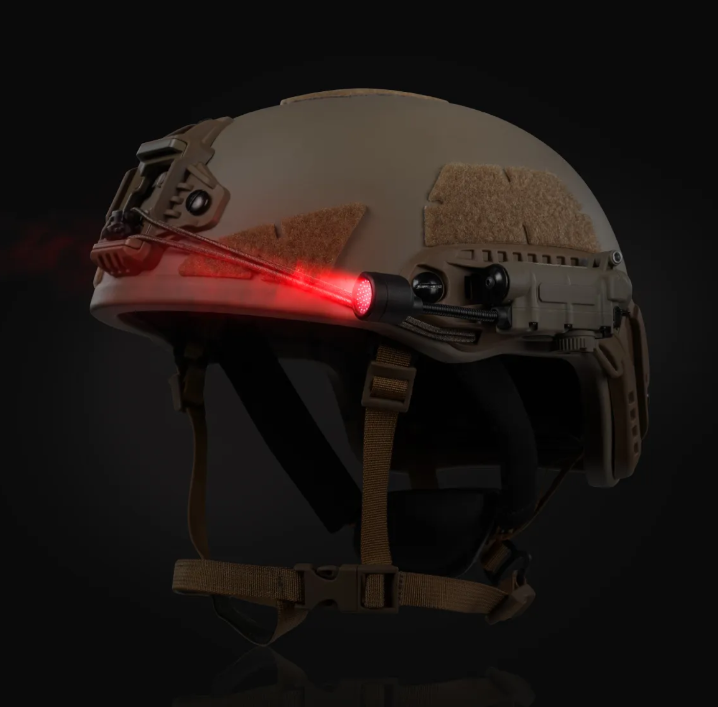 MPLS 5-LED Helmet Light – Wolf Brown