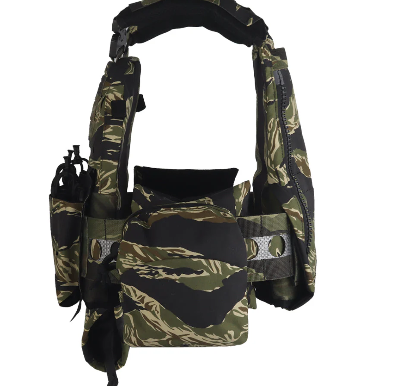 V5 FCPC Modular Plate Carrier with Laser-Cut MOLLE – Full Kit – Tiger Stripe