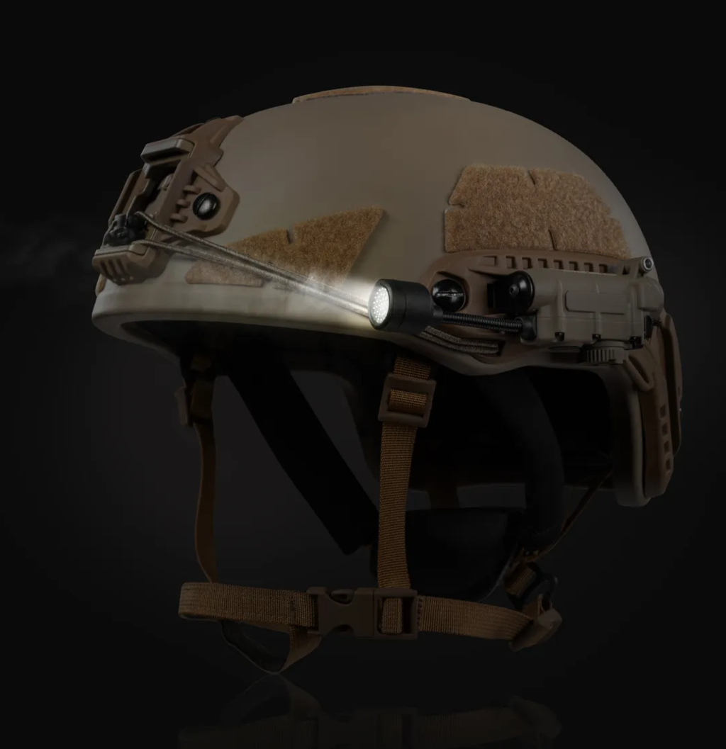 MPLS 5-LED Helmet Light – Wolf Brown